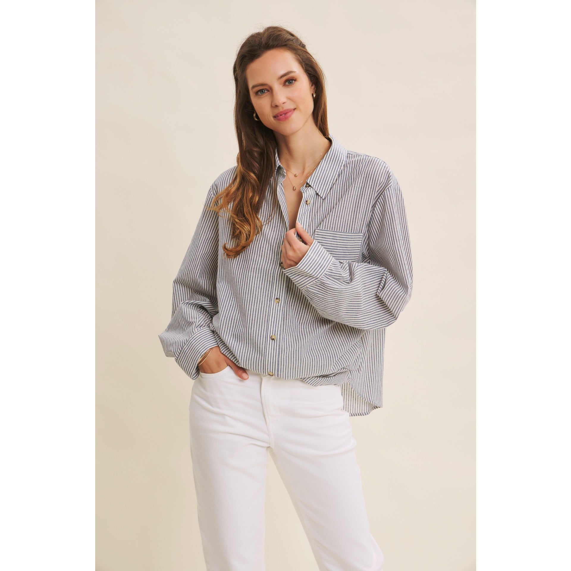 Saylor Striped Button Down Shirt