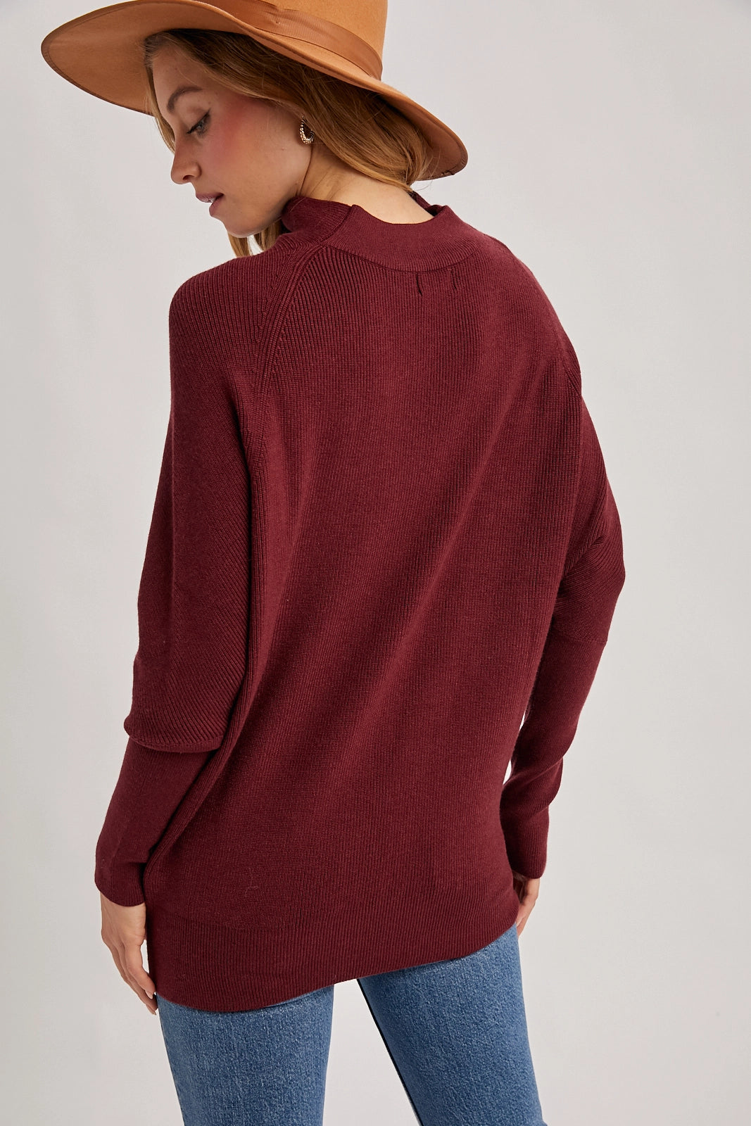 Holly Slouch Neck Dolman Sweater