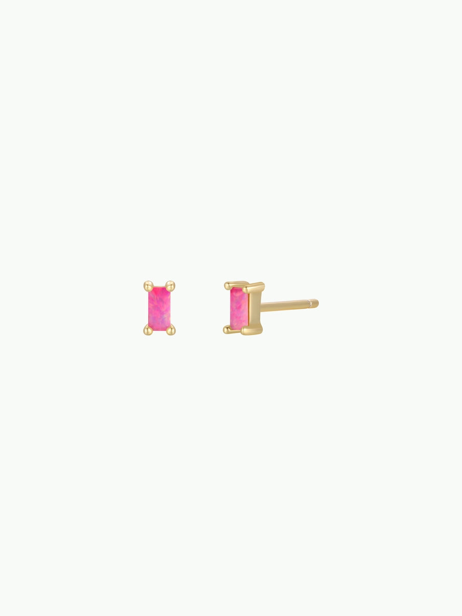 Baguette Gold Earrings