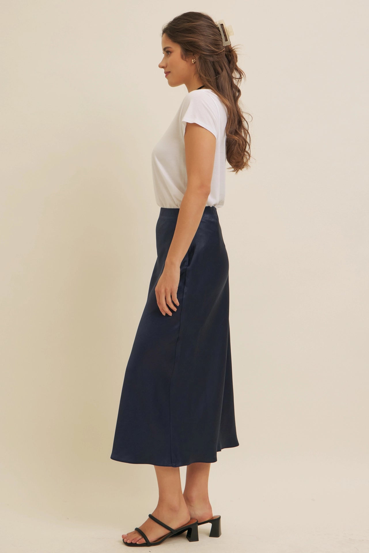 Taylor Satin Maxi Skirt