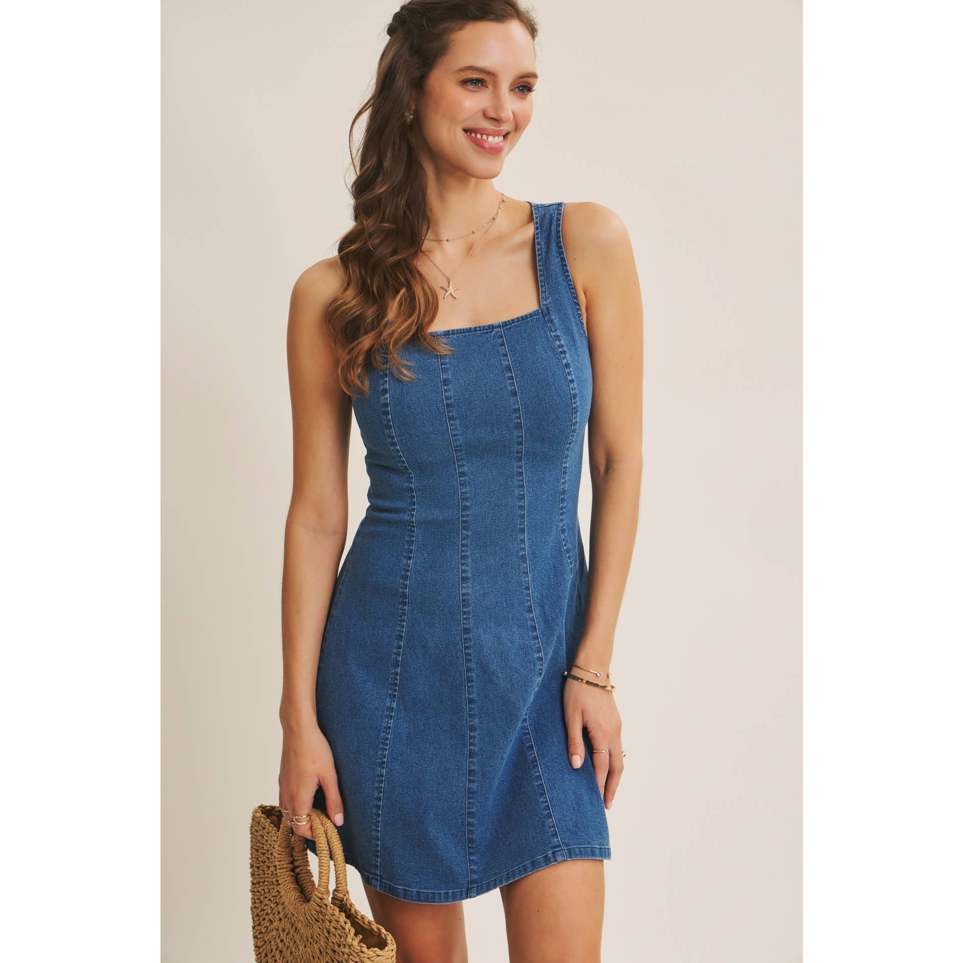 Clara Denim Mini Dress