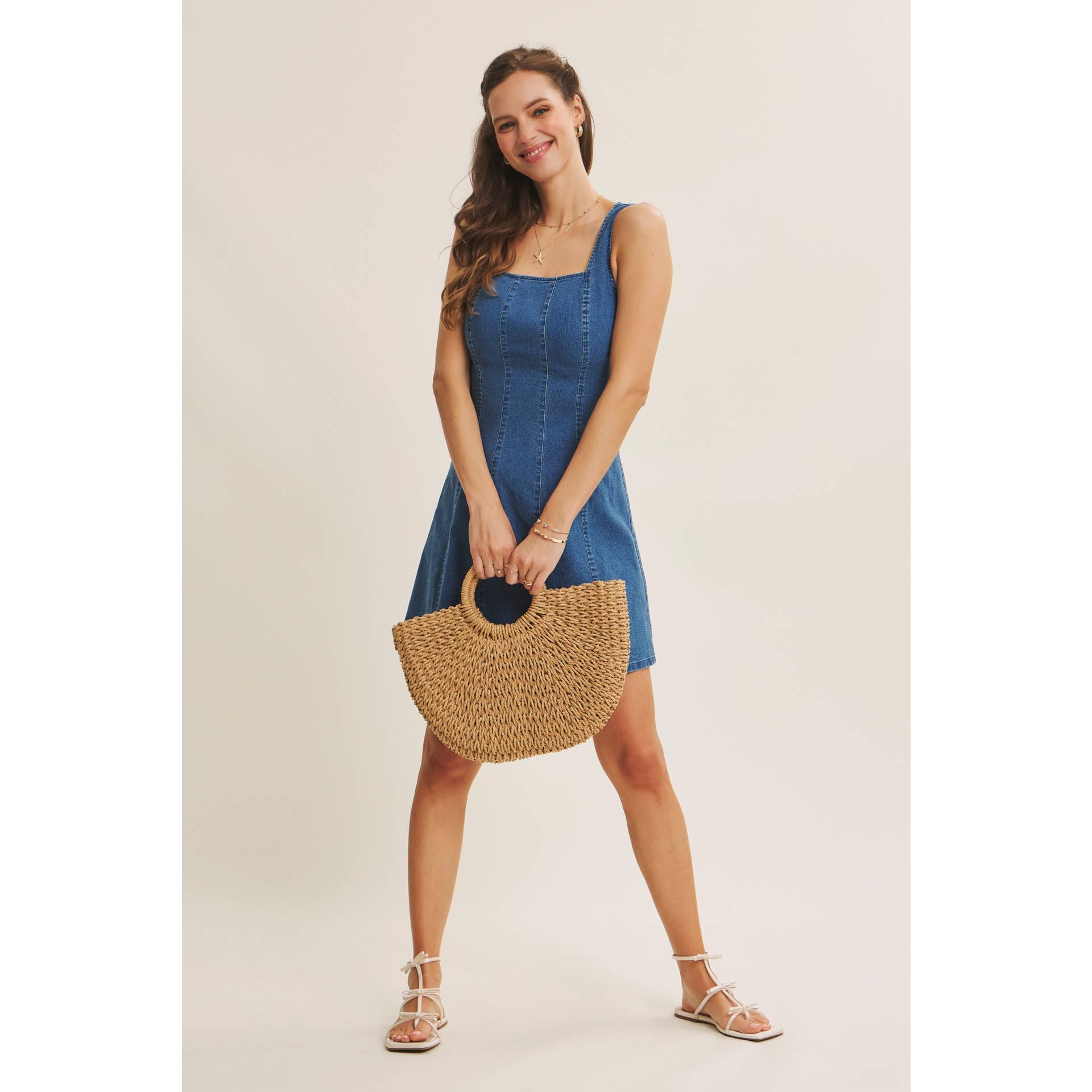 Clara Denim Mini Dress