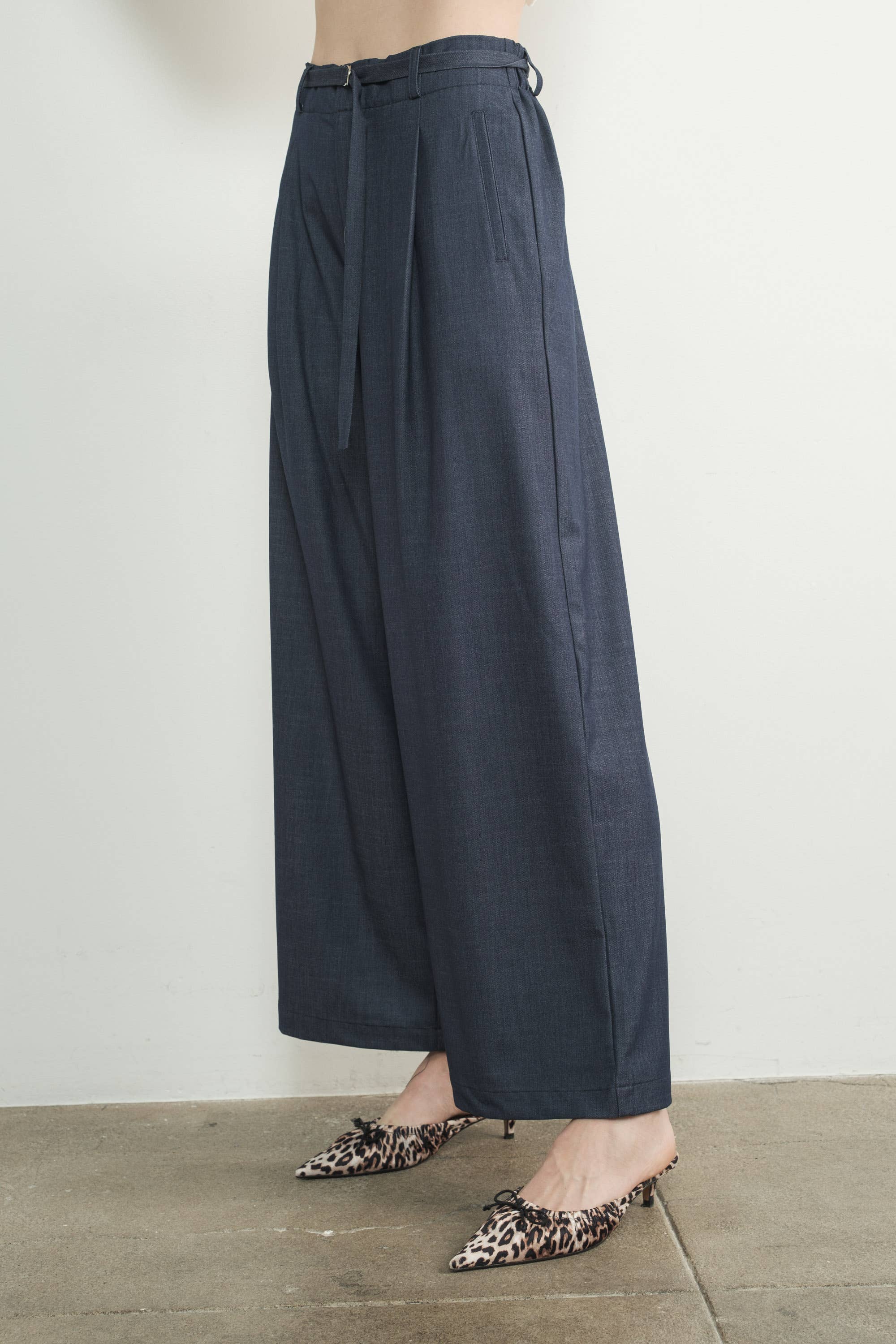 Sloan Wide Leg Denim Trouser