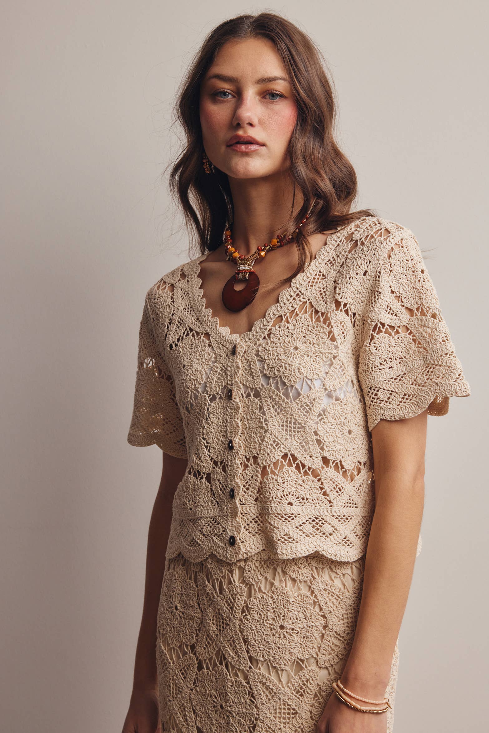 Aspen Crochet Lace Top