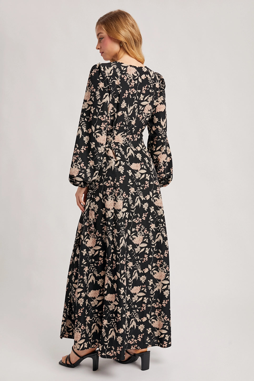 Sabrina Floral Wrap Maxi Dress