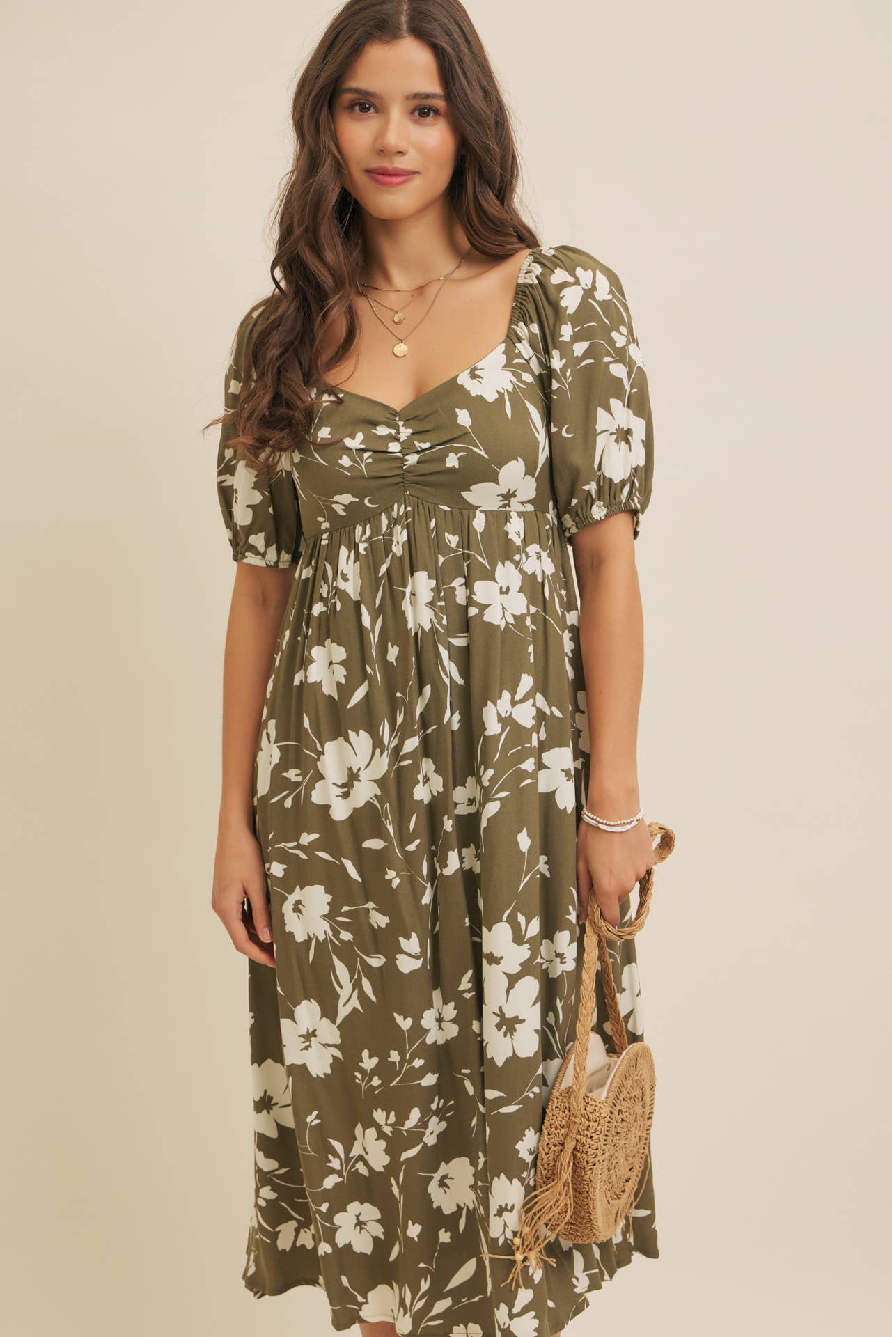 Naomi Floral Midi Dress