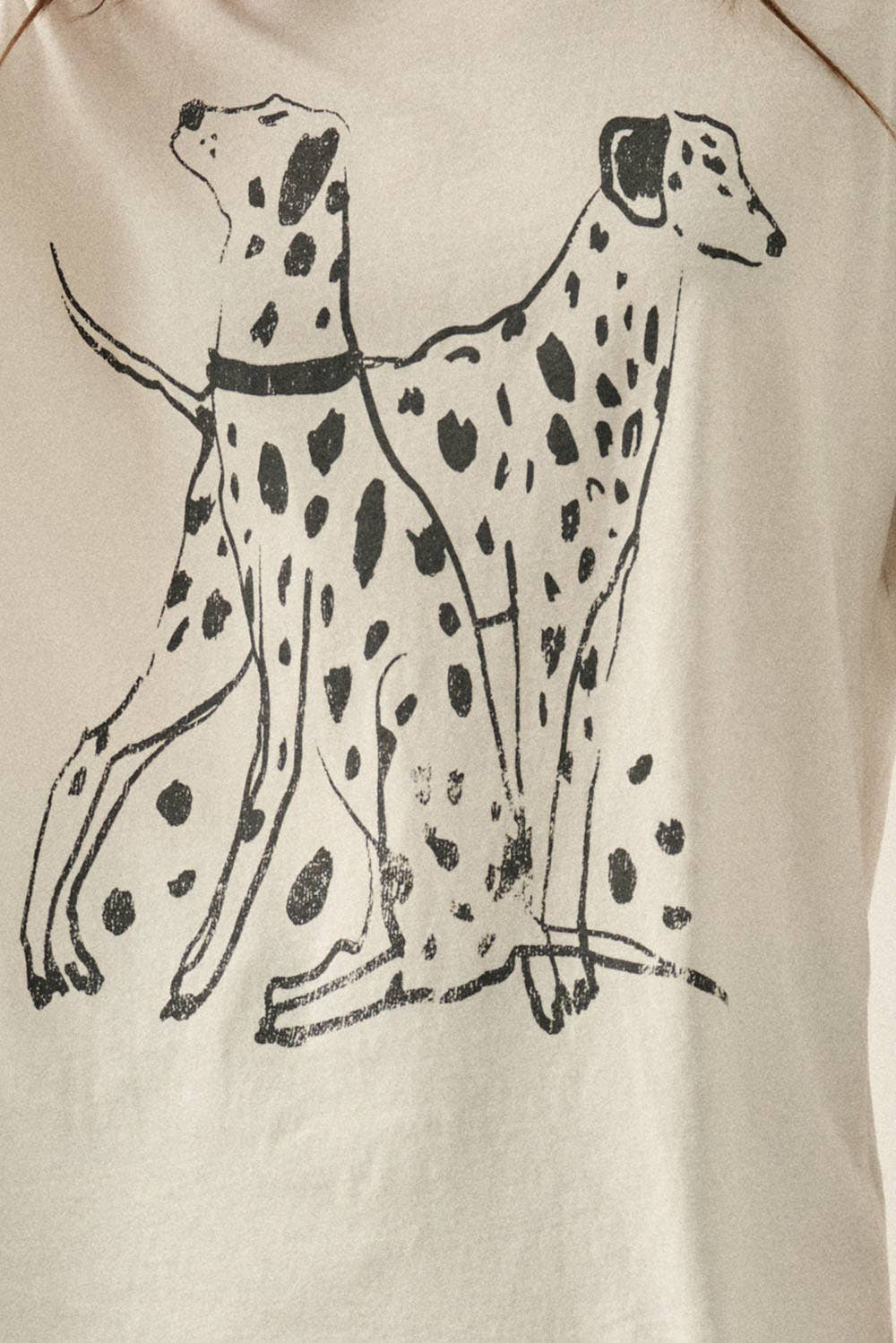 Perdita Dalmation Oversized Graphic Tee