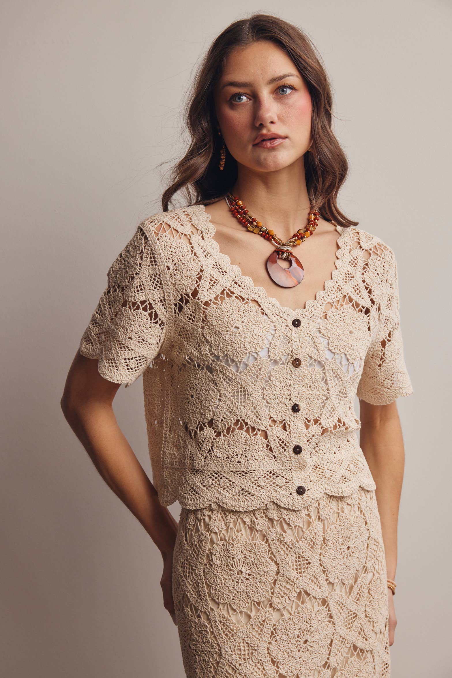 Aspen Crochet Lace Top