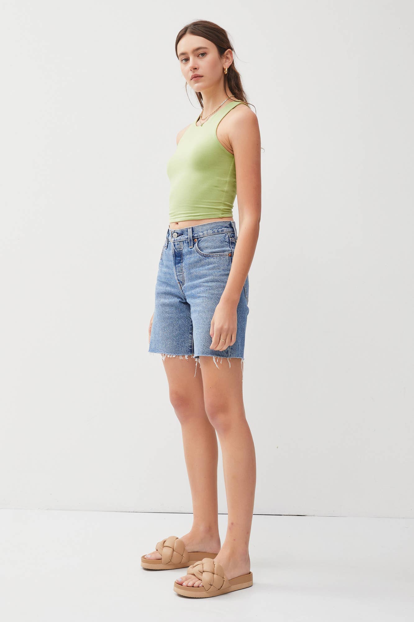 Ivy Double Lined Cropped Tank