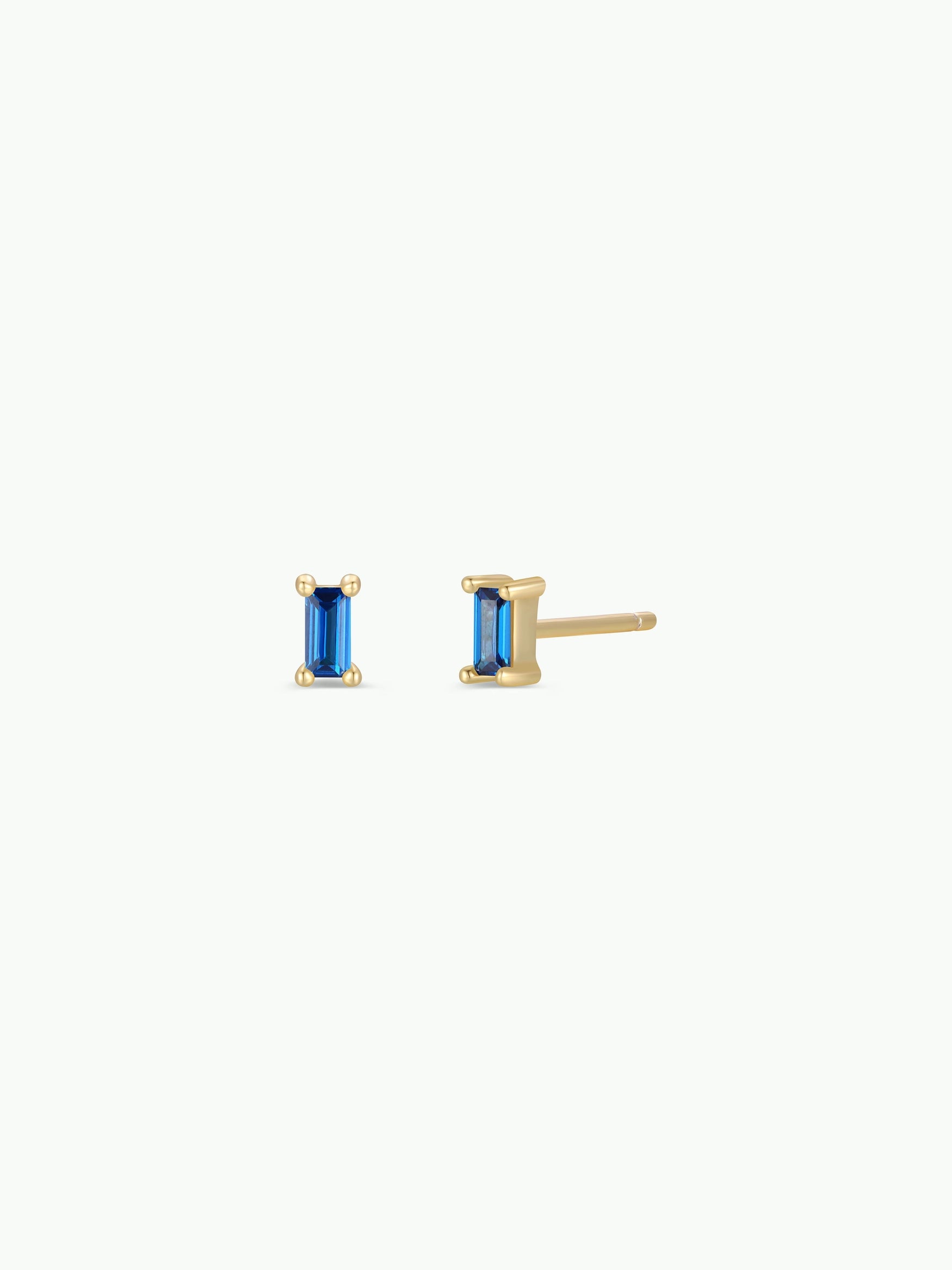 Baguette Gold Earrings
