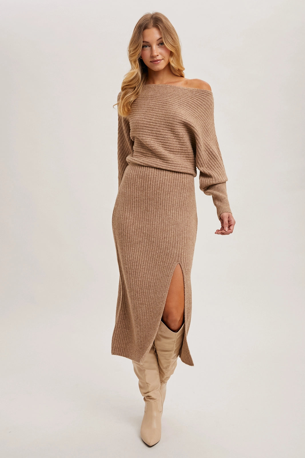 Josie Midi Knit Sweater Dress