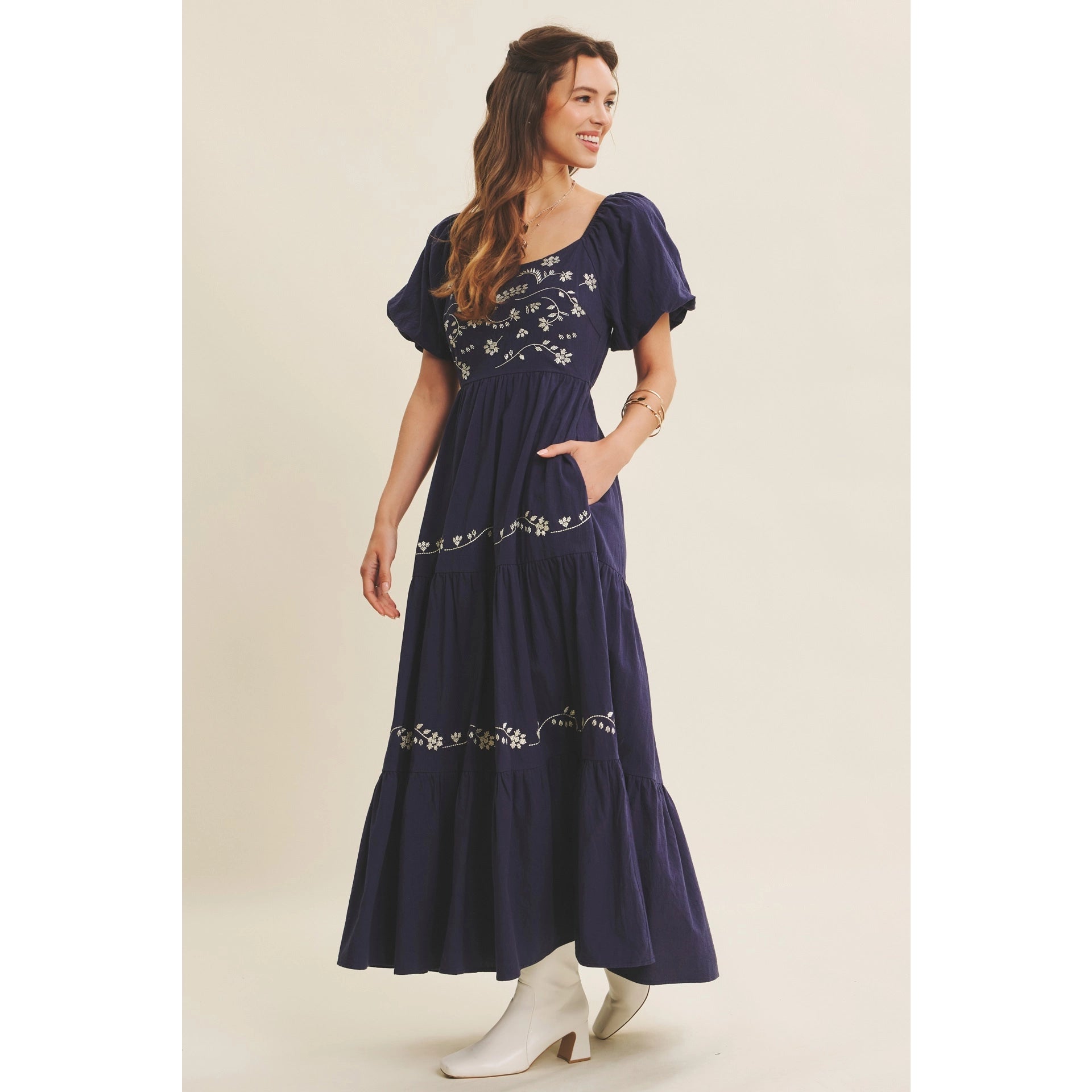 Jordan Embroidered Maxi Dress