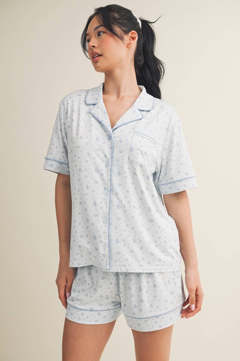 Giselle Floral Pajama Shirt