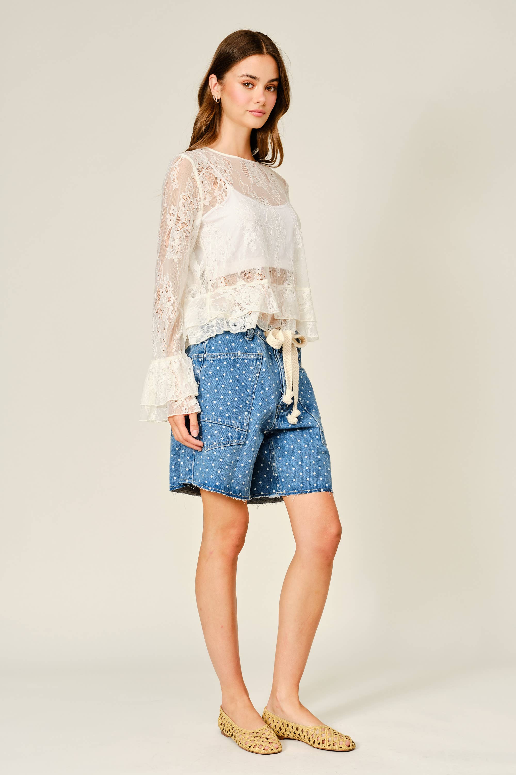 Cassidy Polka Dot Barrel Shorts
