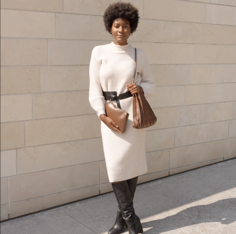Carrie Chocolate Pleated Vegan Leather Shoulder Bag