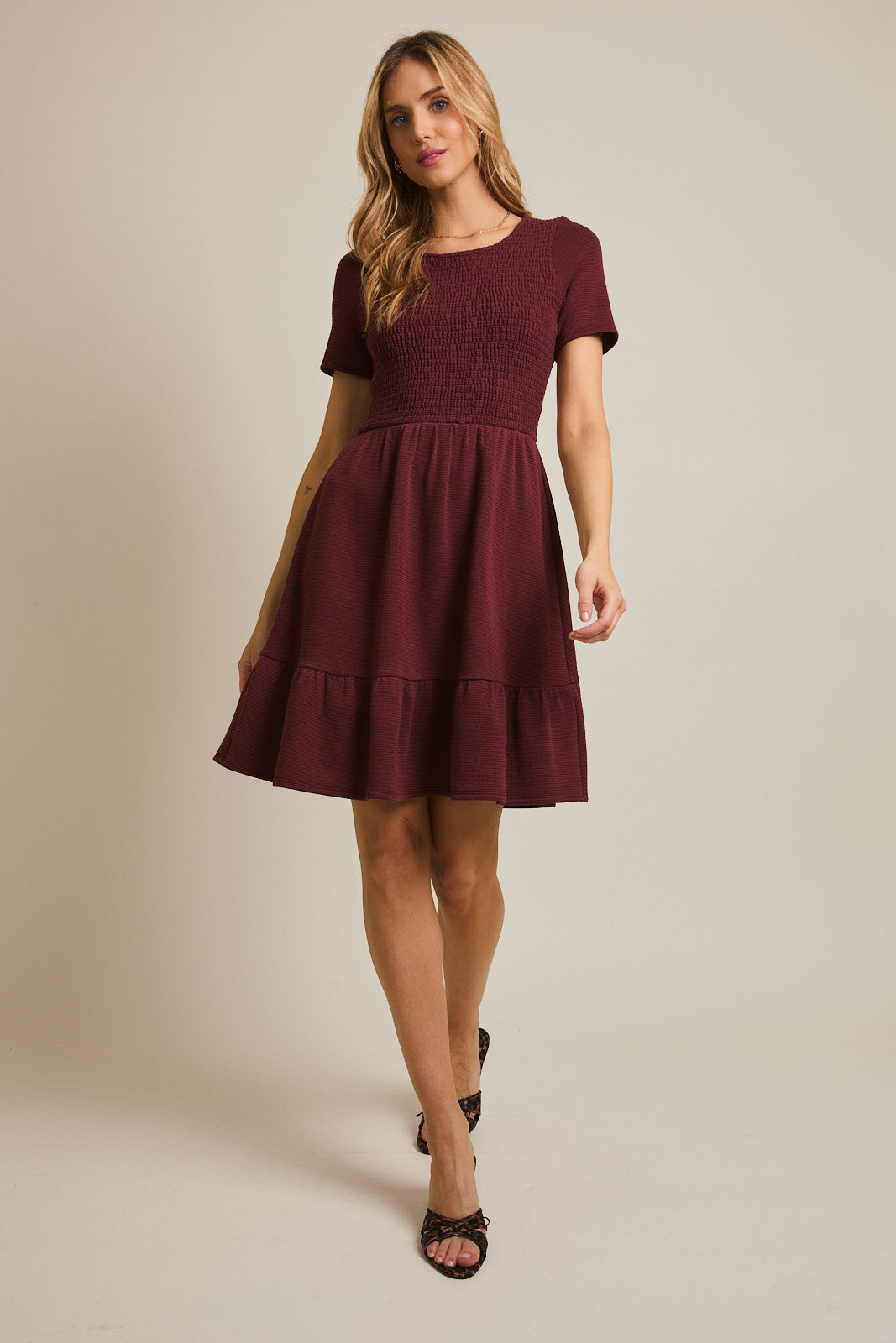 Kristen Smocked Top Mini Dress