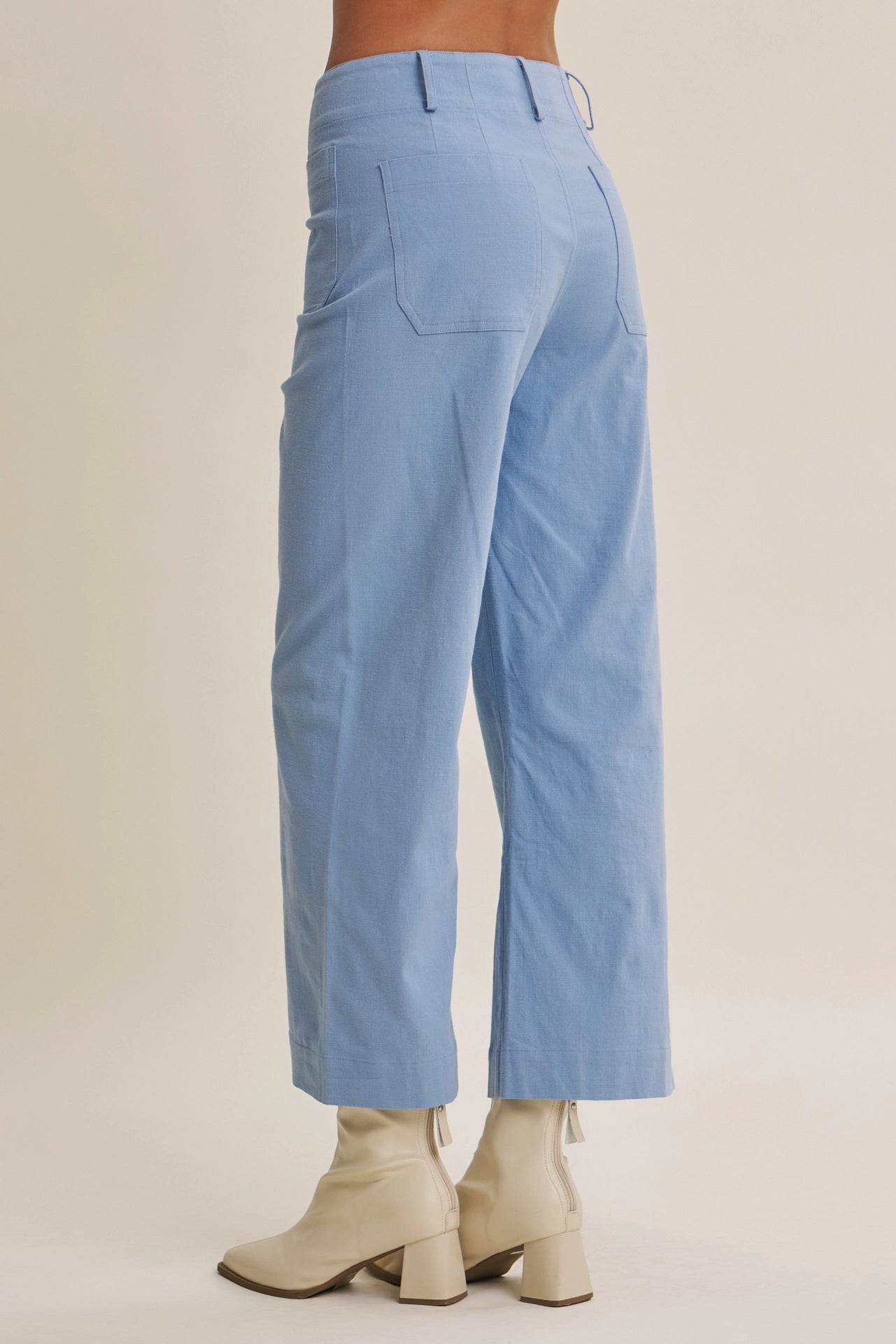 Katie Cotton Linen Crop Pant