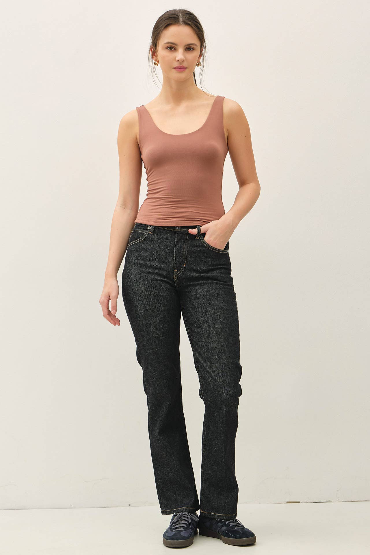 Audrey Double Lined Scoop Tank