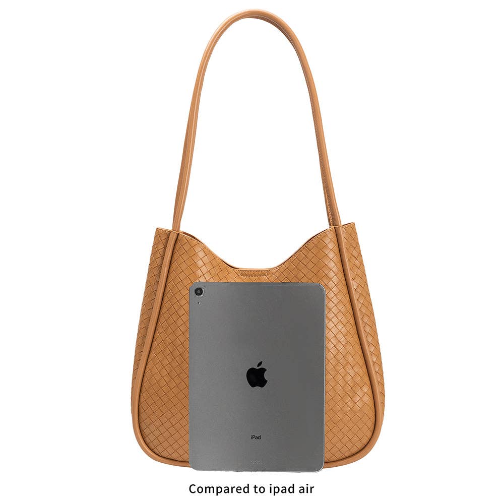 Mischa Tan Medium Recycled Vegan Tote Bag
