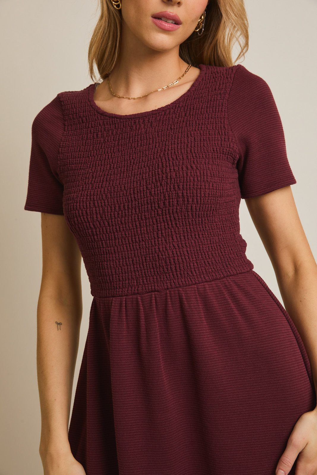 Kristen Smocked Top Mini Dress