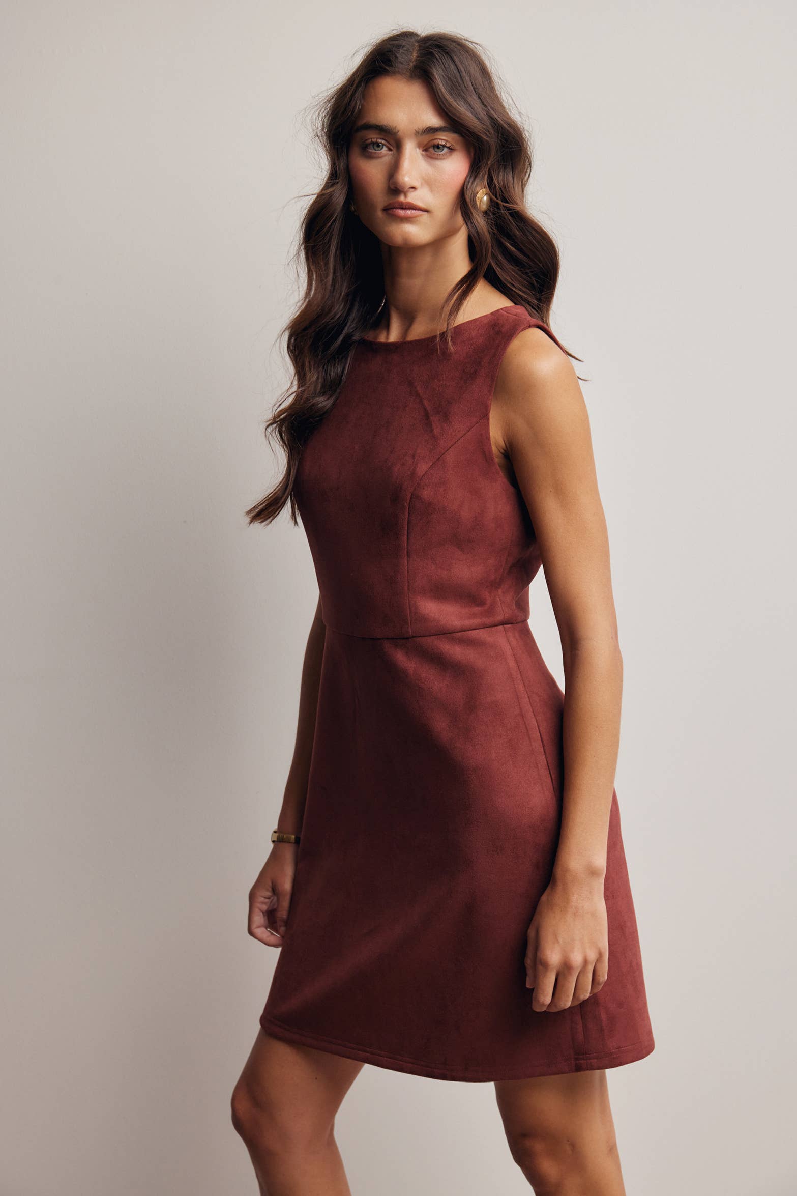 Sadie Suede Mini Dress