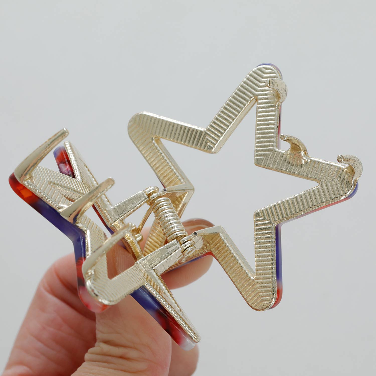 Americana Star Small Metal Claw Clip