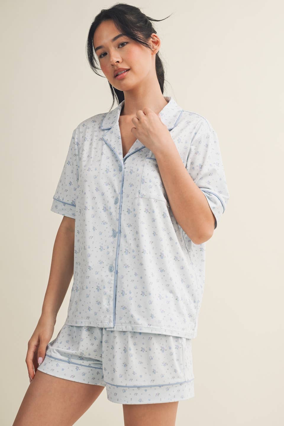 Giselle Floral Pajama Shirt