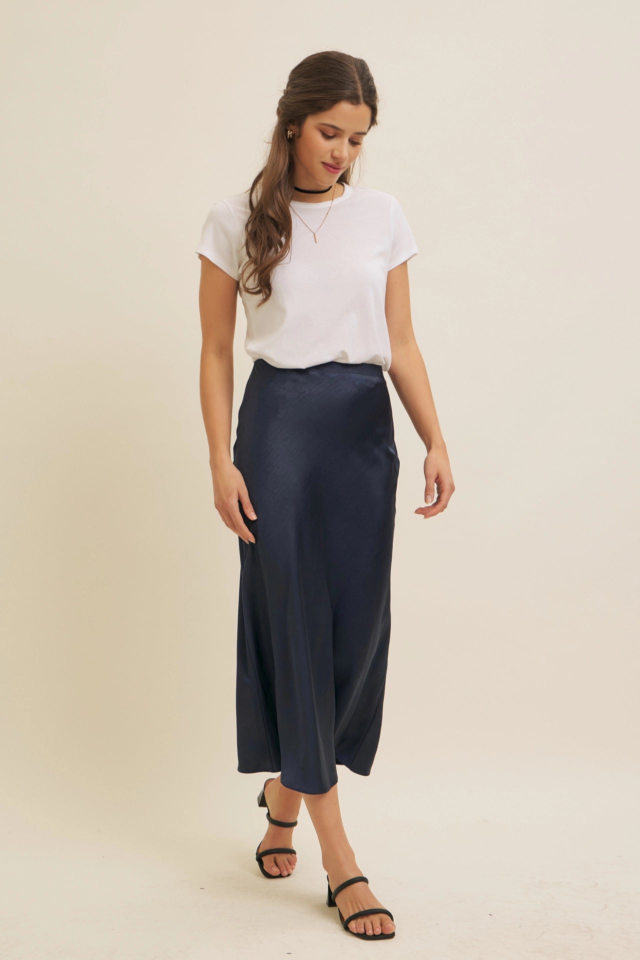 Taylor Satin Maxi Skirt