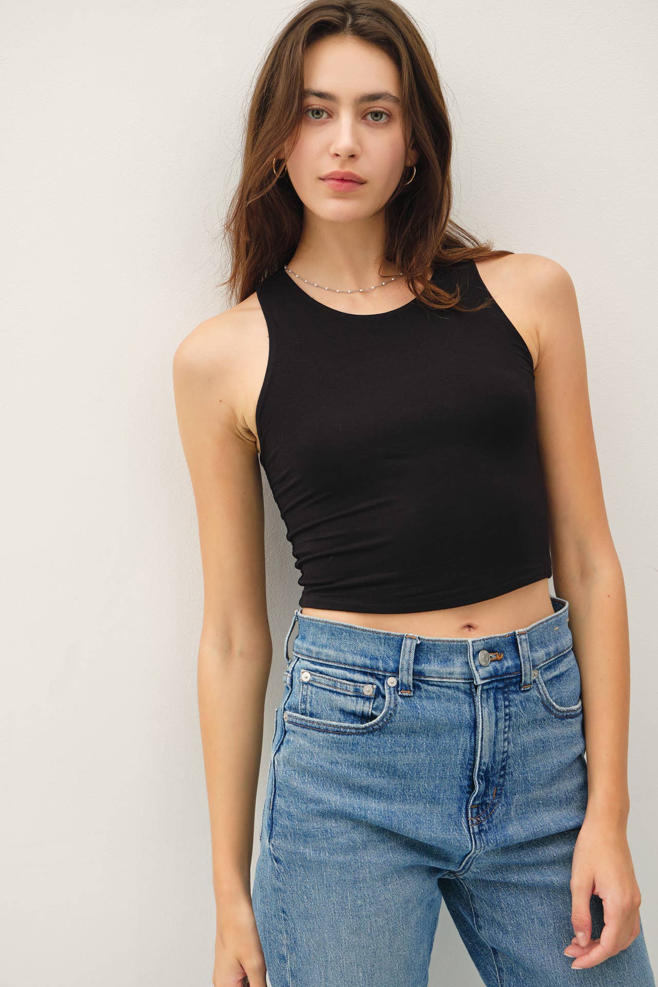 Ivy Double Lined Cropped Tank