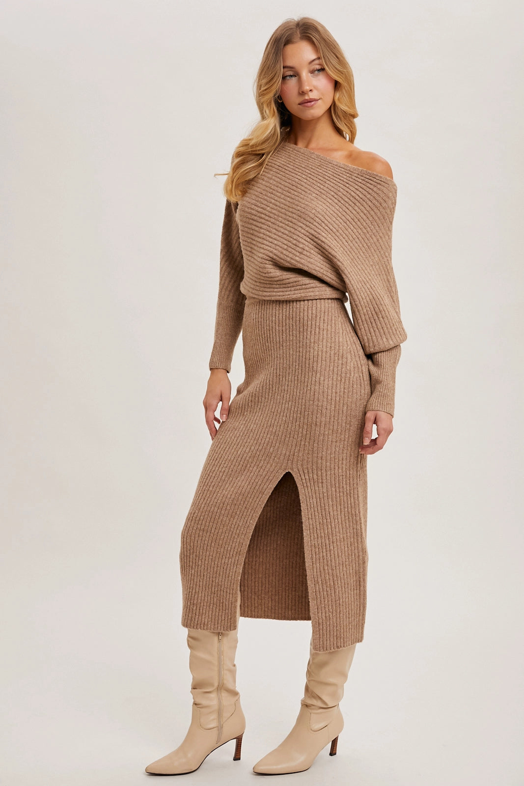 Josie Midi Knit Sweater Dress