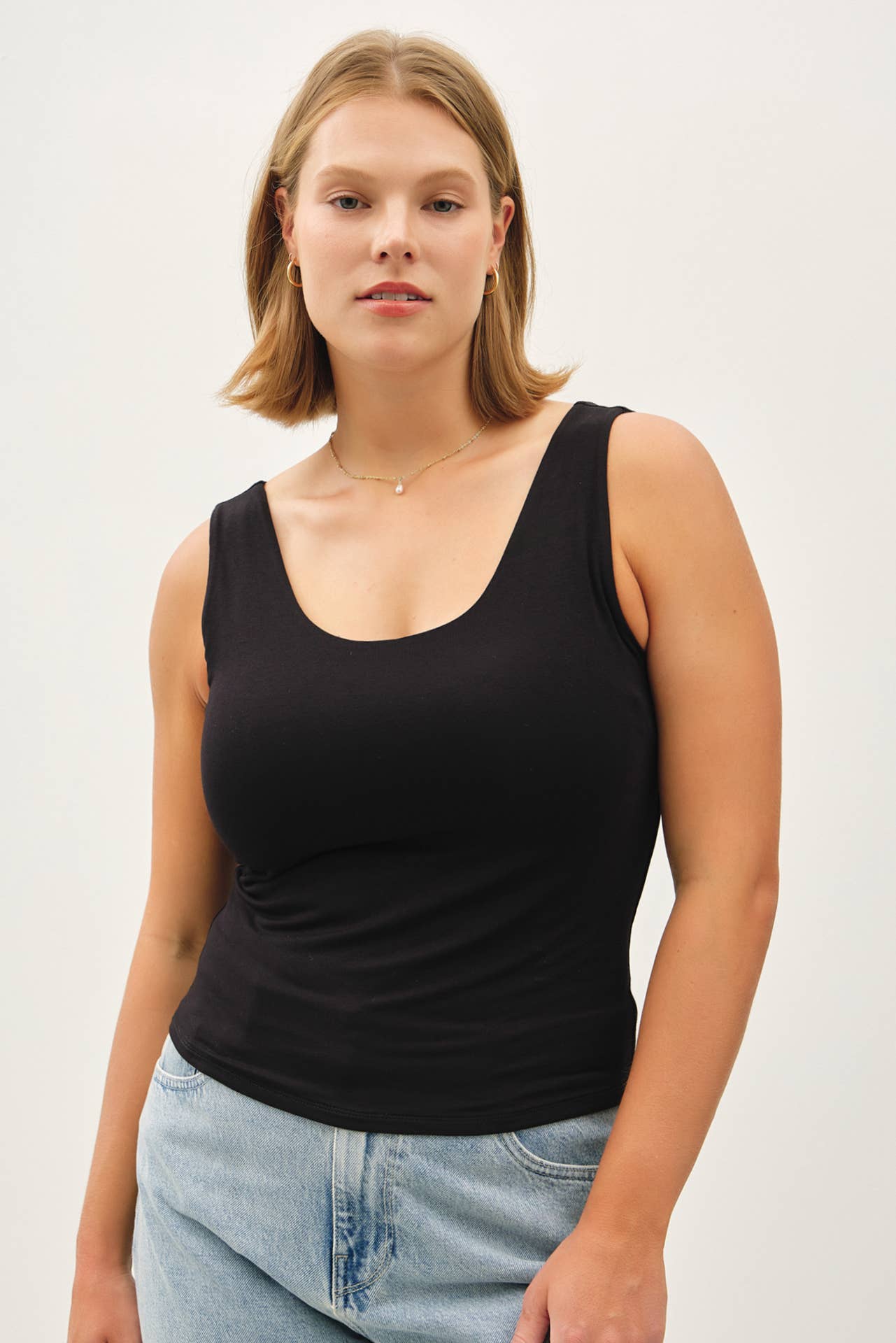 Ciera Double Lined Scoop Neck Tank