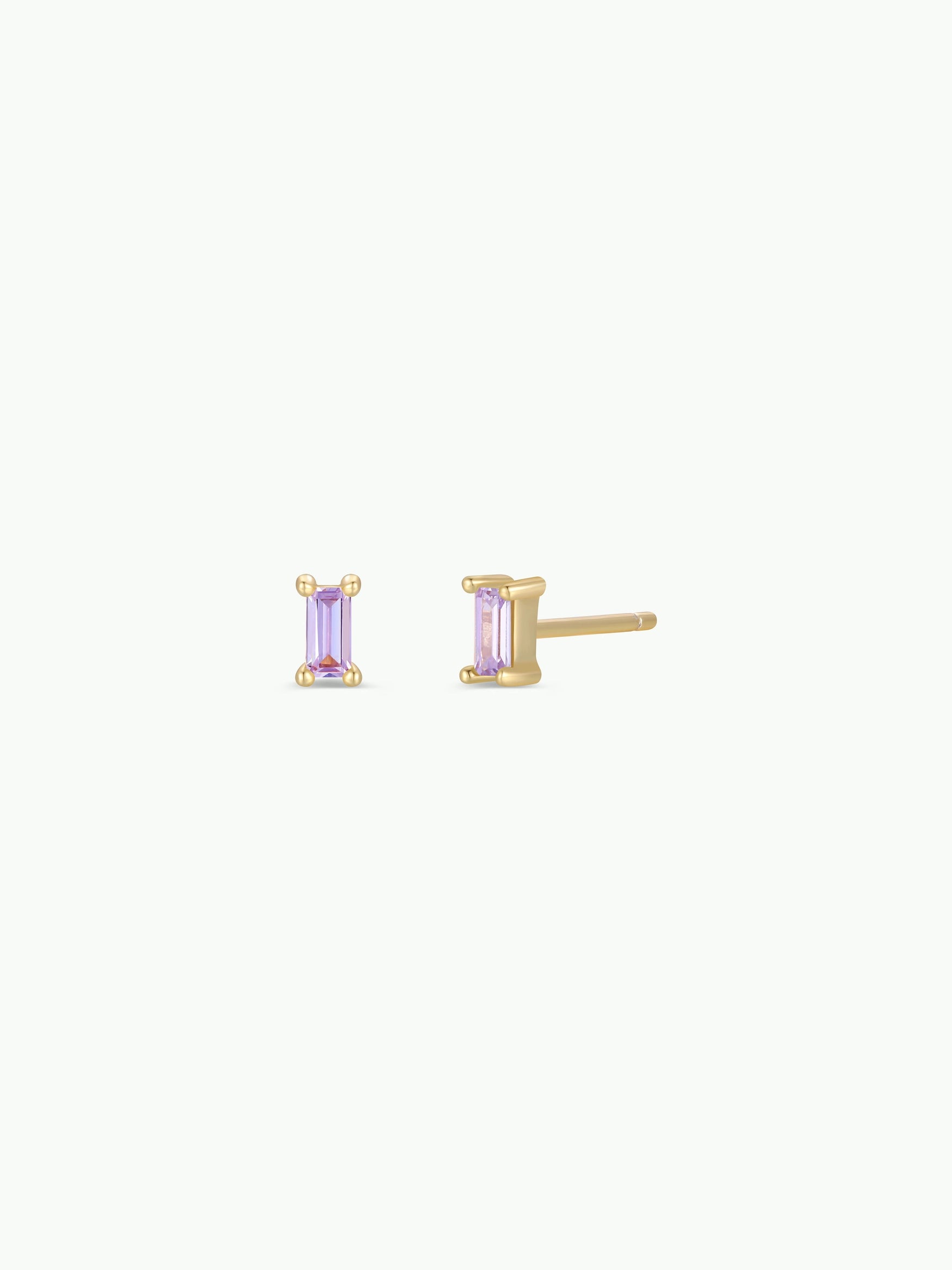 Baguette Gold Earrings