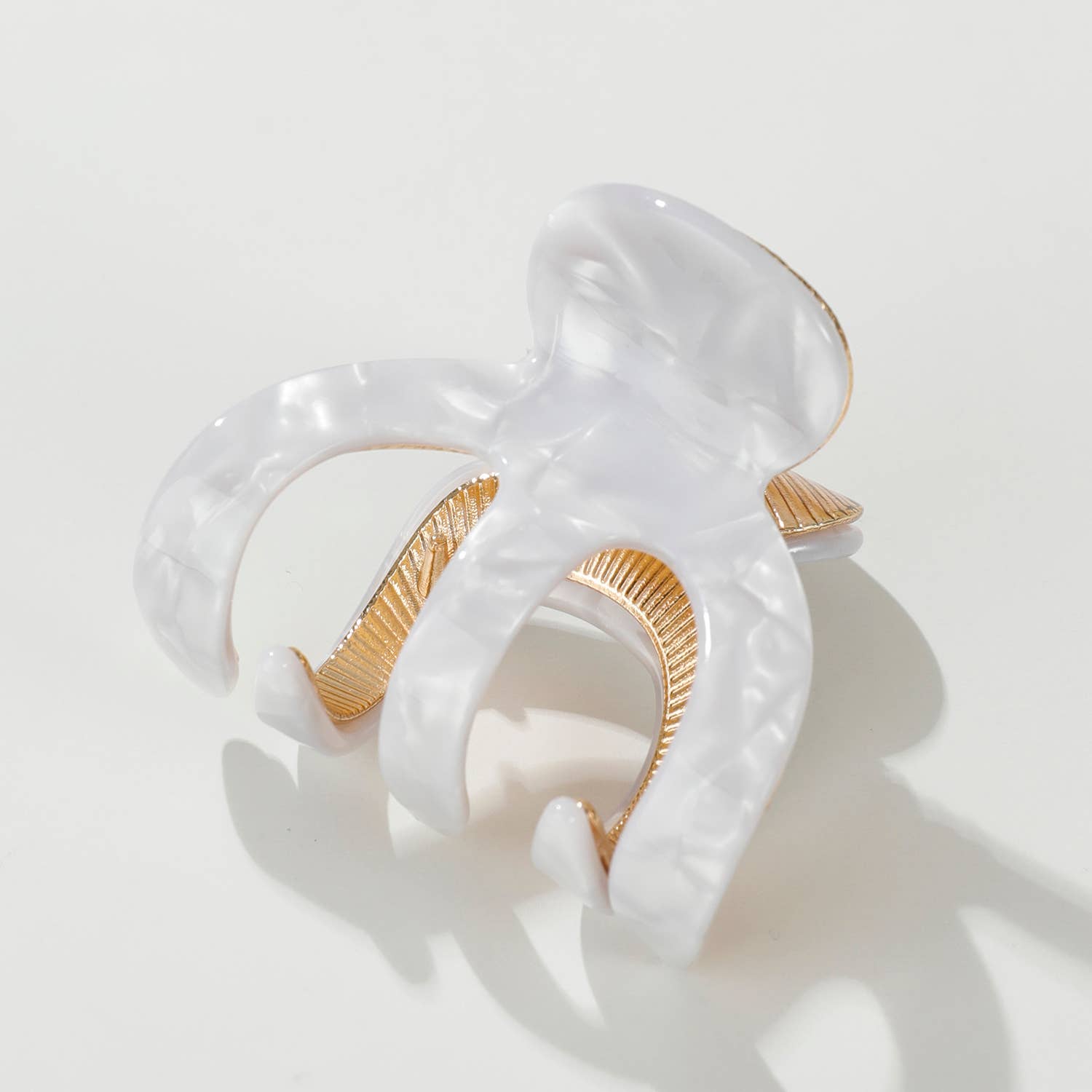 Jade Coastal Small Octopus Metal Claw Clip