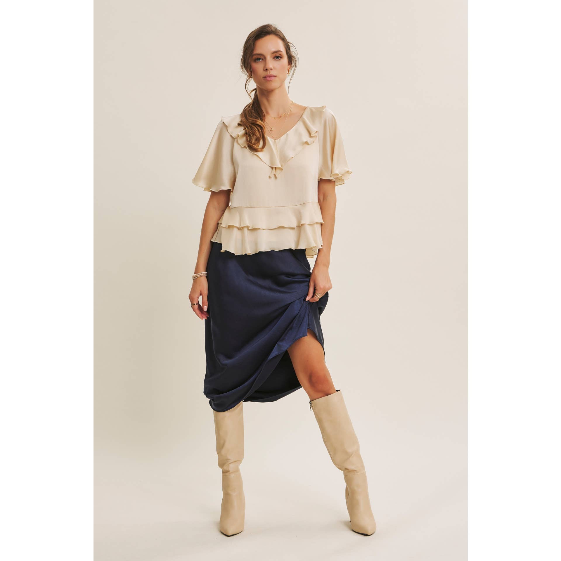 Brianne Ruffle Blouse