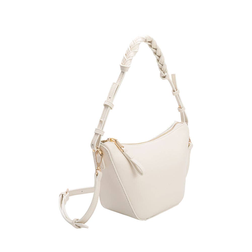 Audrina Ivory Recycled Vegan Crossbody Bag