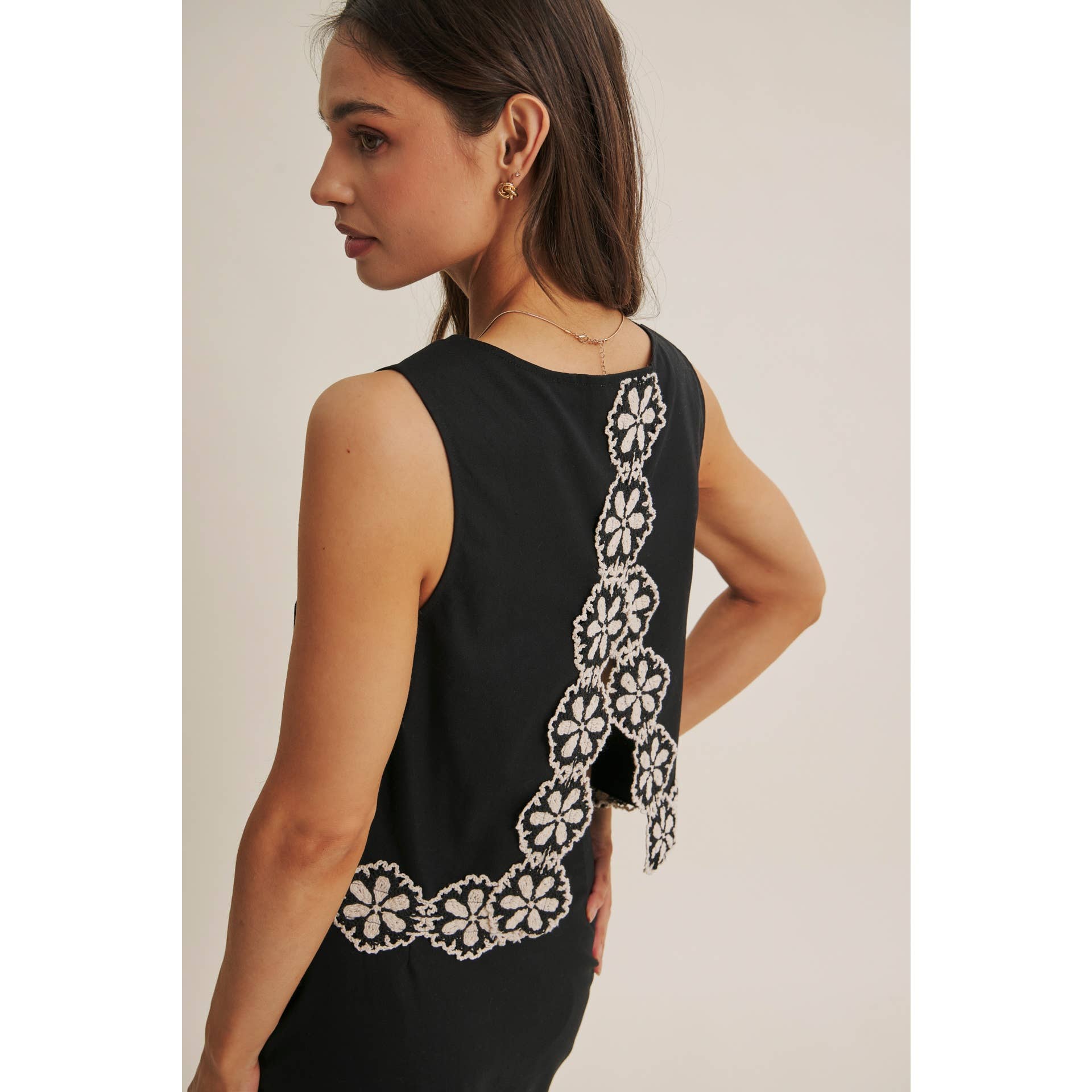 Zinnia Crochet Lace Tank