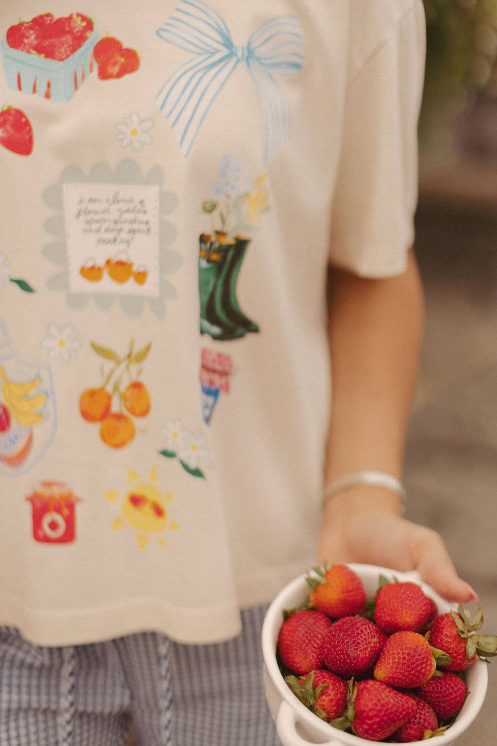 Summer Mid Crop Graphic Tee