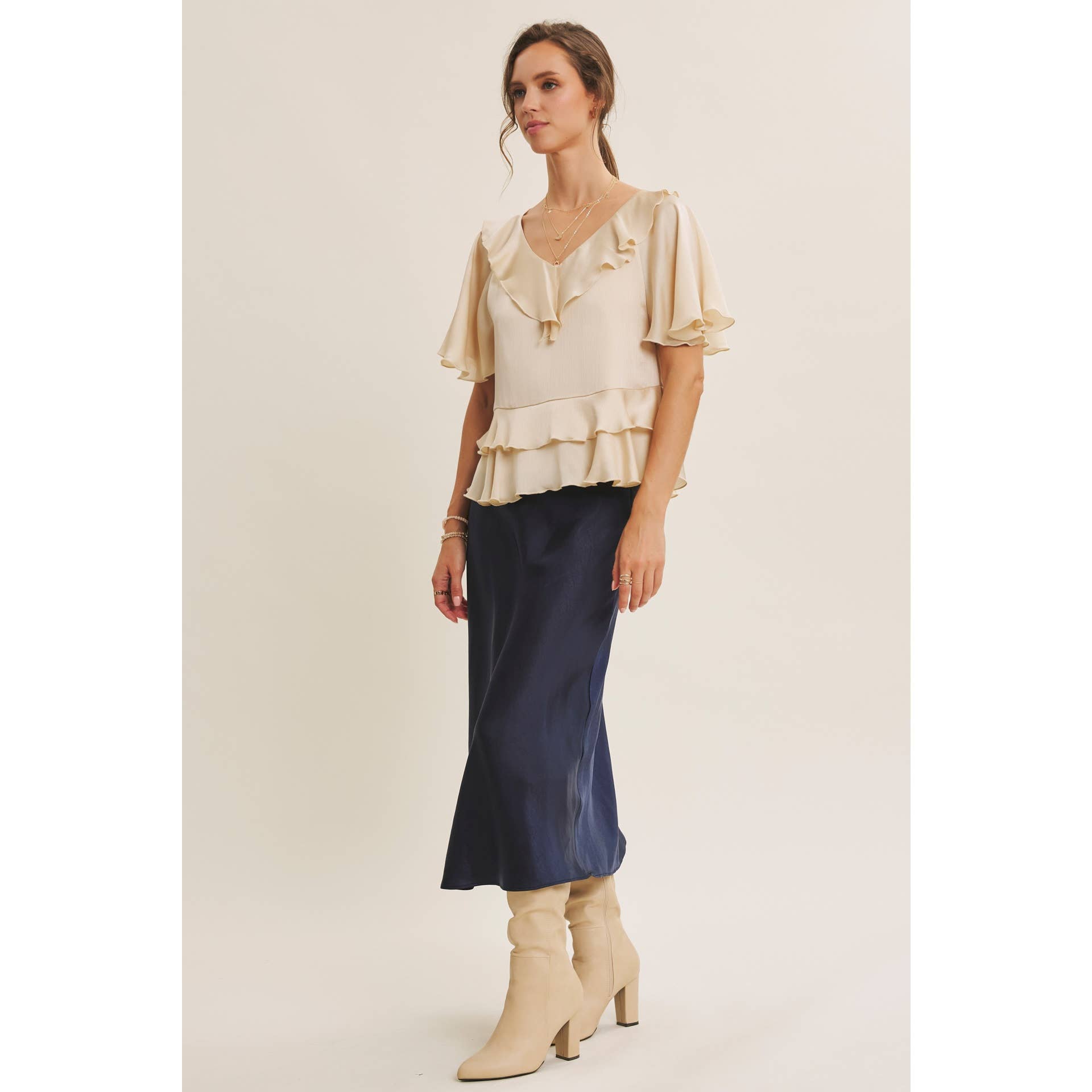 Brianne Ruffle Blouse