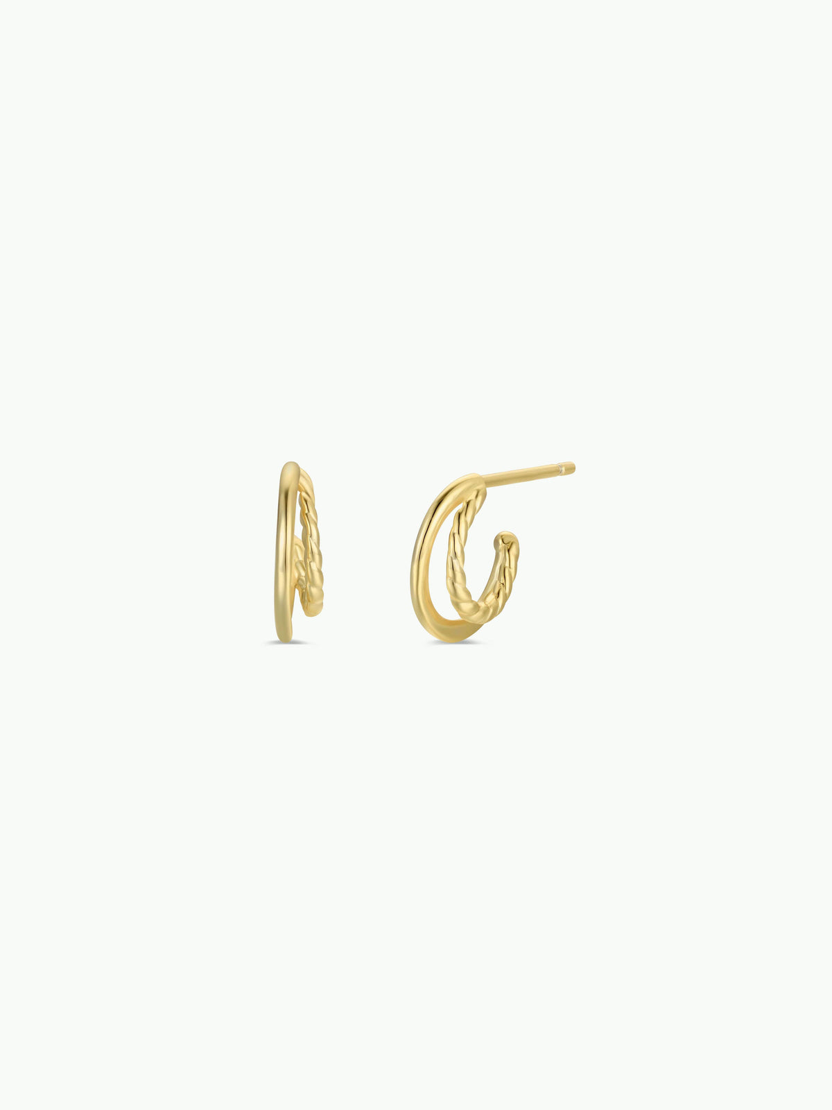 Gold Double Hoop Earrings