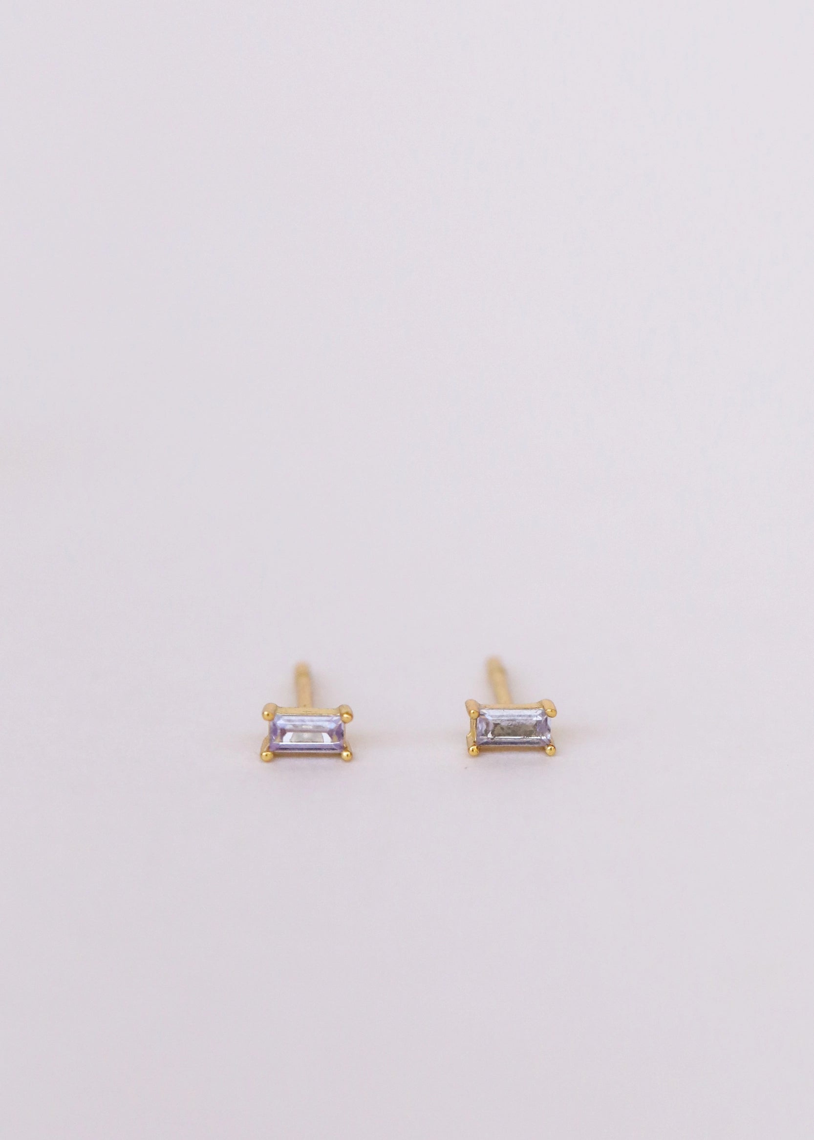 Baguette Gold Earrings