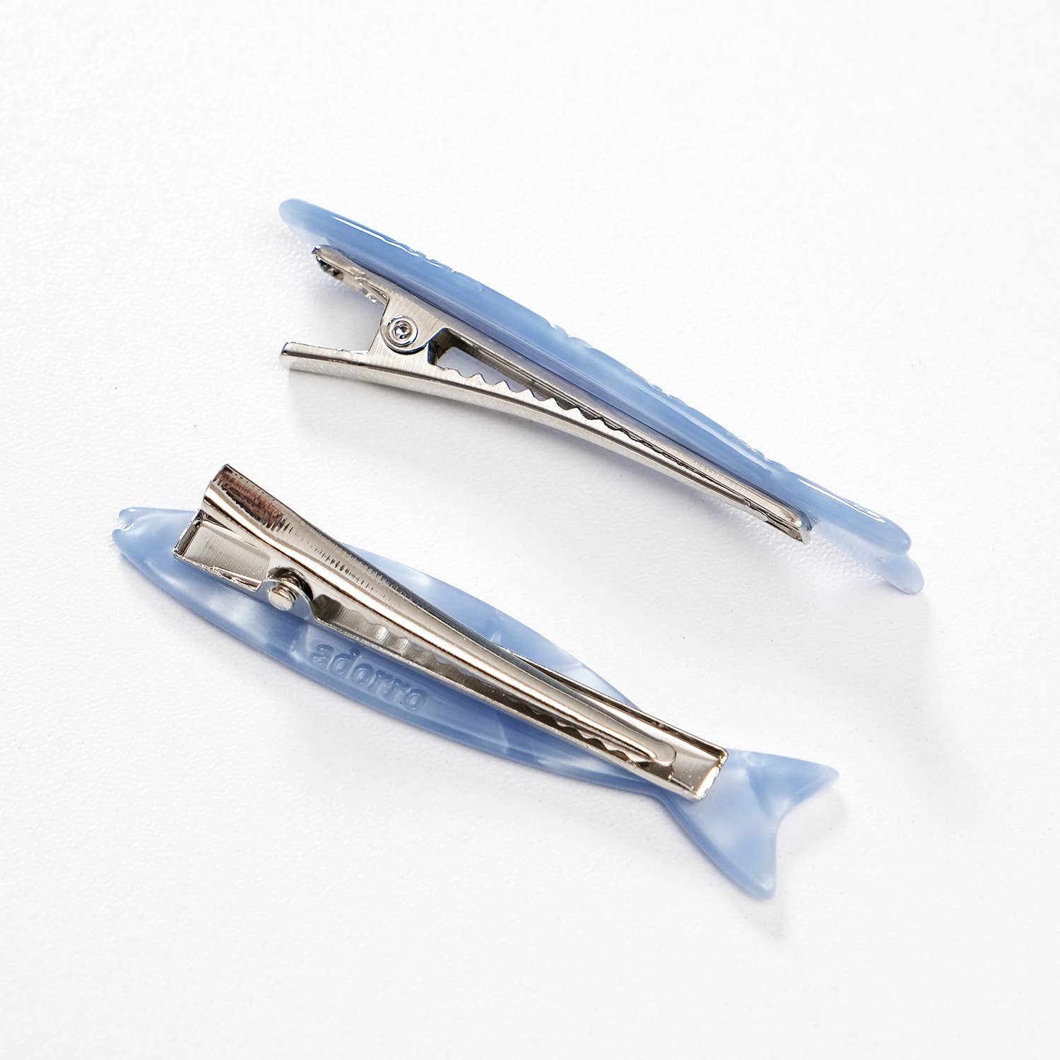 Saltwater Floral Sardine Fish Barrette Hair Clip - Small