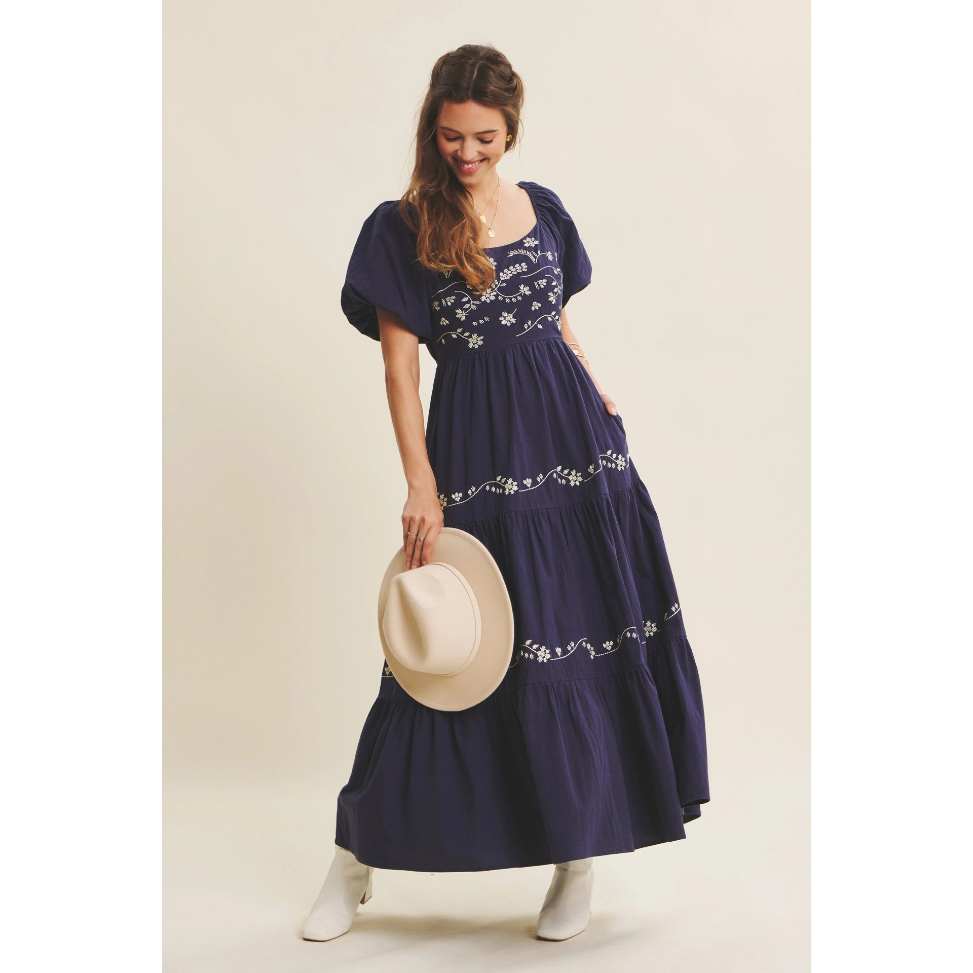 Jordan Embroidered Maxi Dress