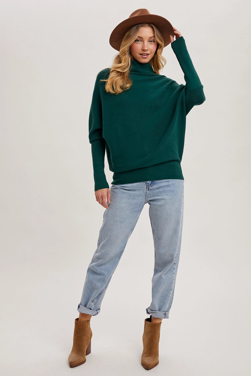 Holly Slouch Neck Dolman Sweater