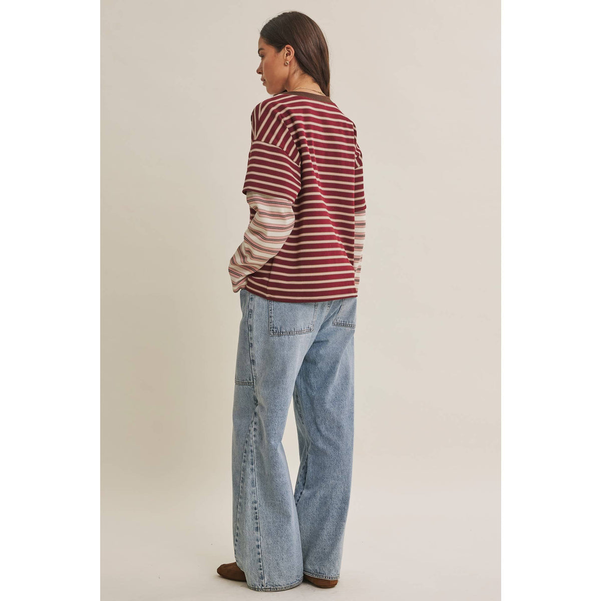 Mindy Layered Striped Top