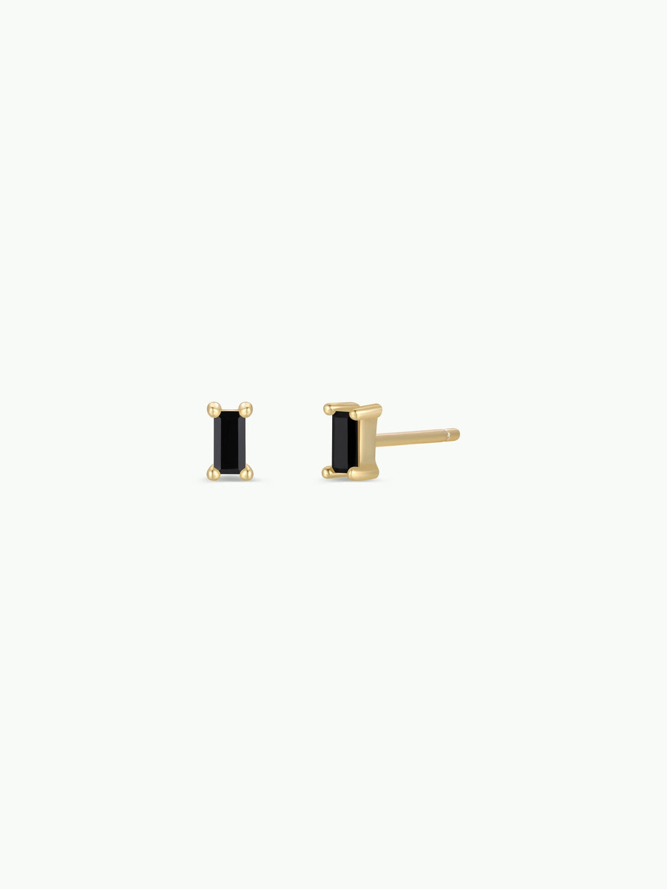Baguette Gold Earrings