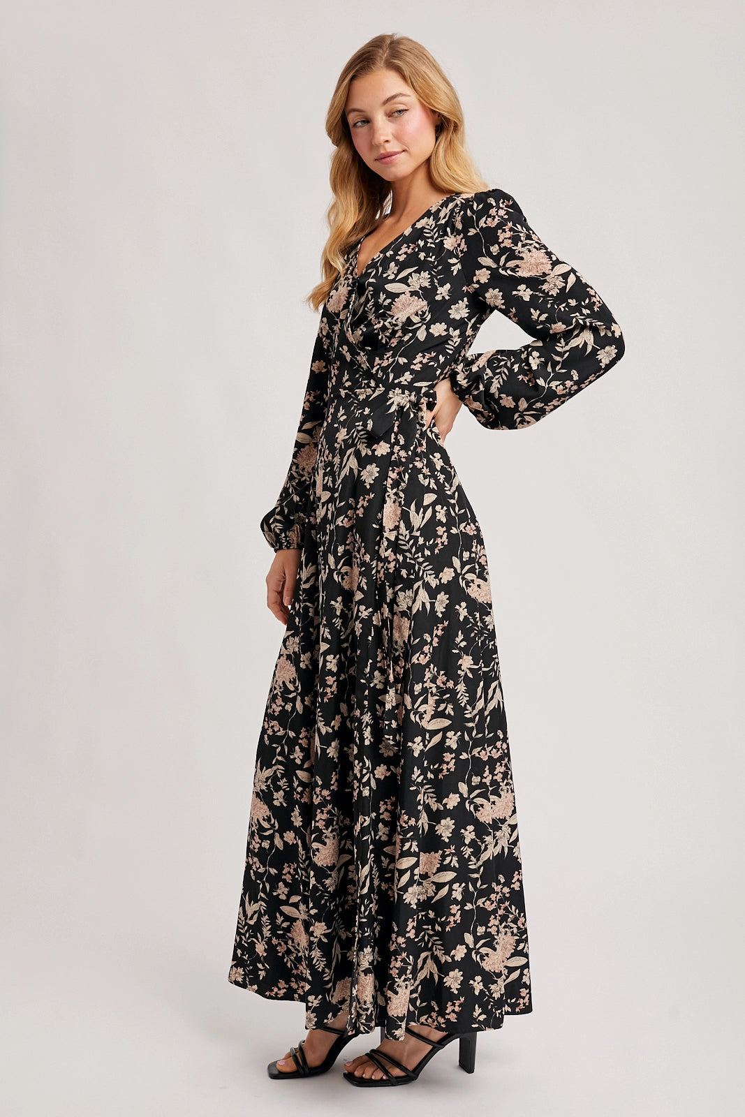 Sabrina Floral Wrap Maxi Dress