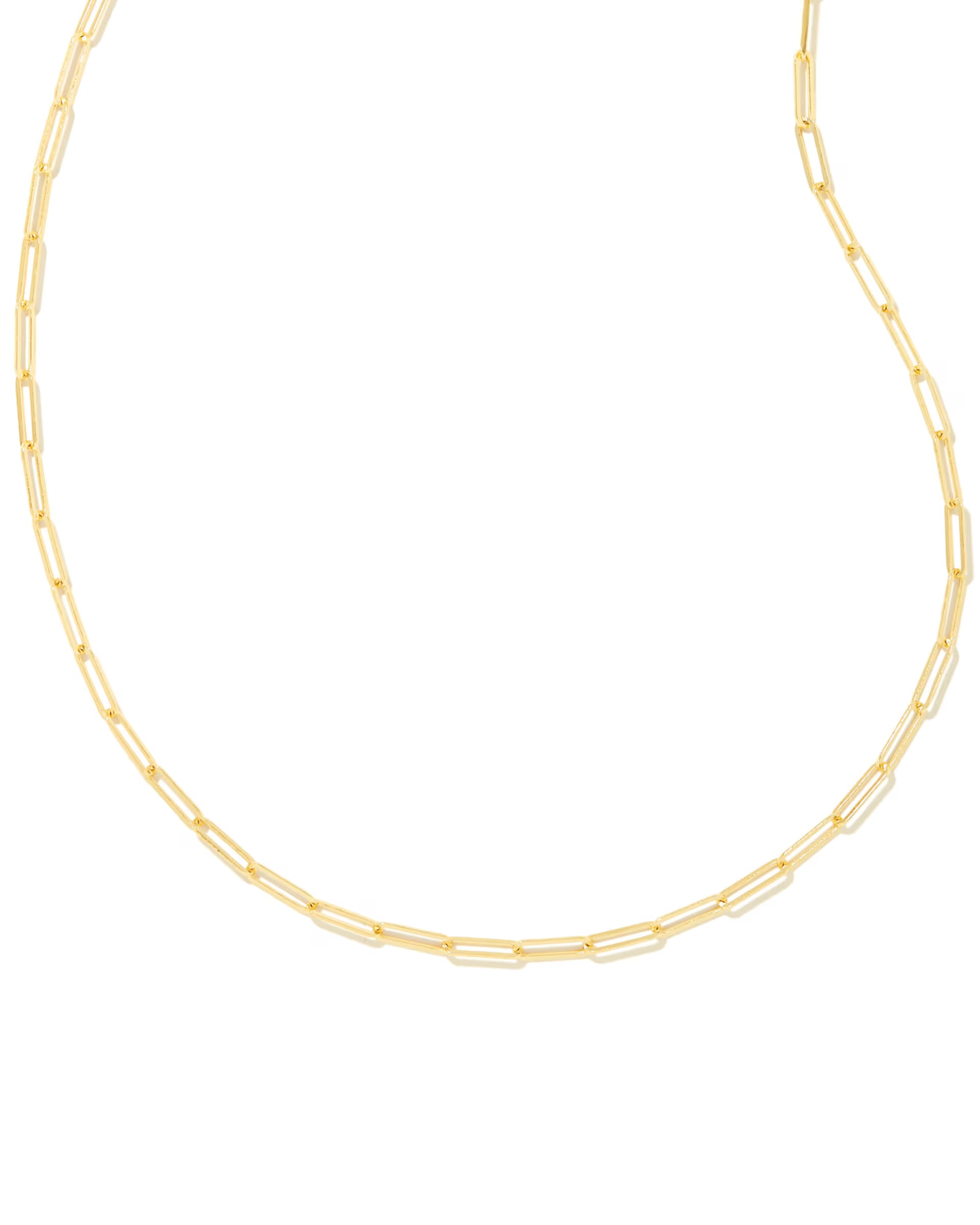 Courtney Gold Paperclip Chain Necklace