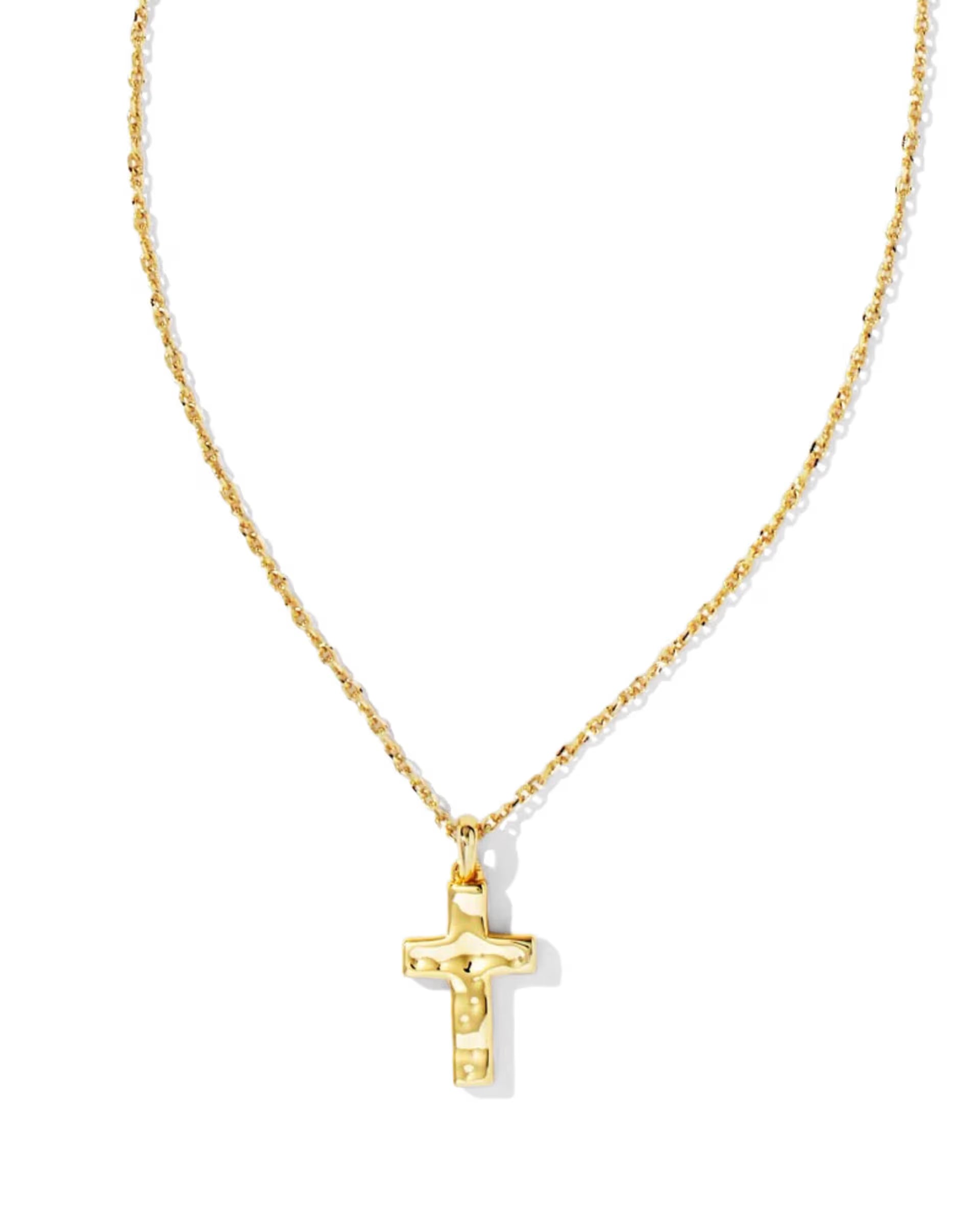 Cross Pendant Necklace - Gold