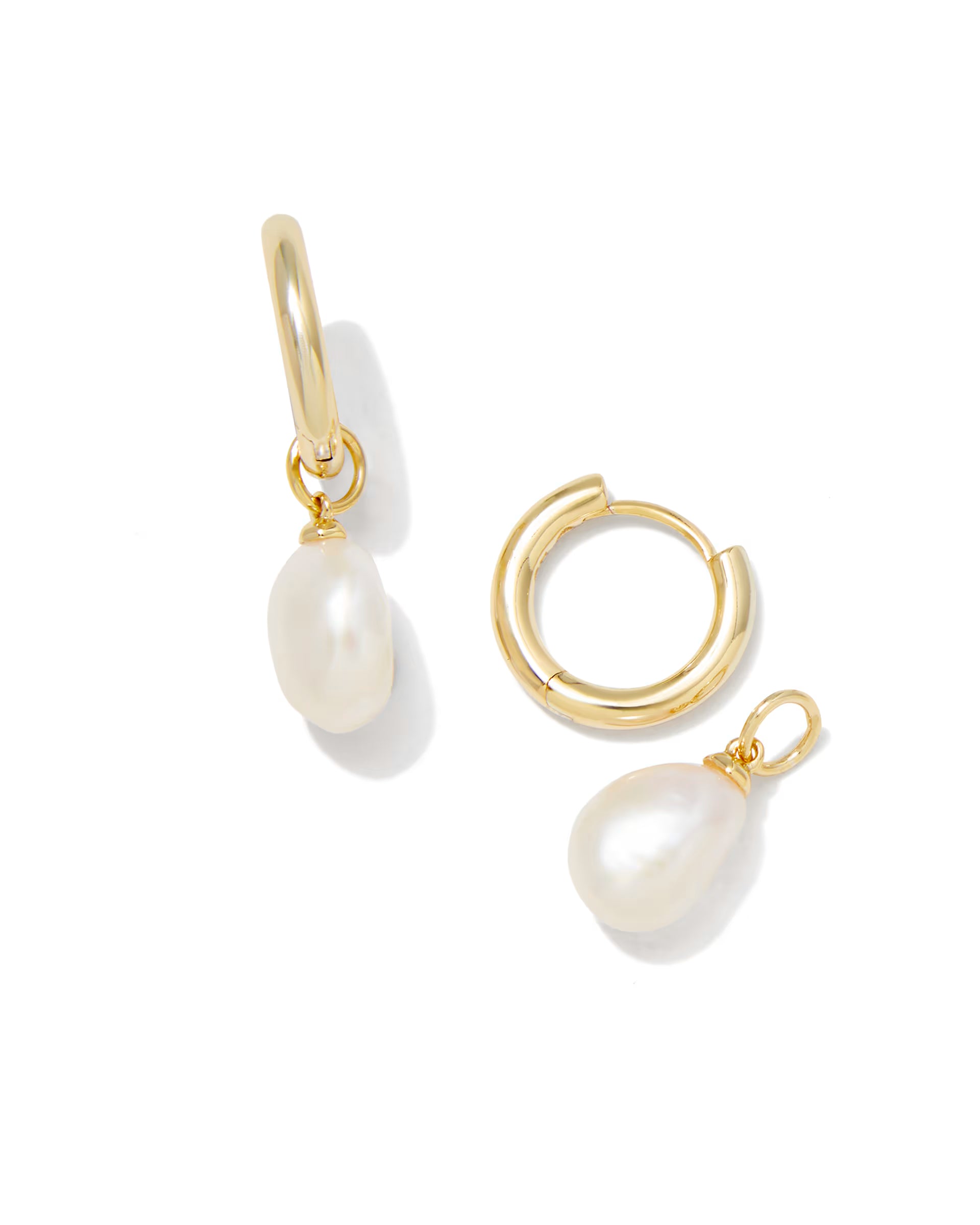 Willa Pearl Huggie Earrings - Freshwater Cultured Pearl