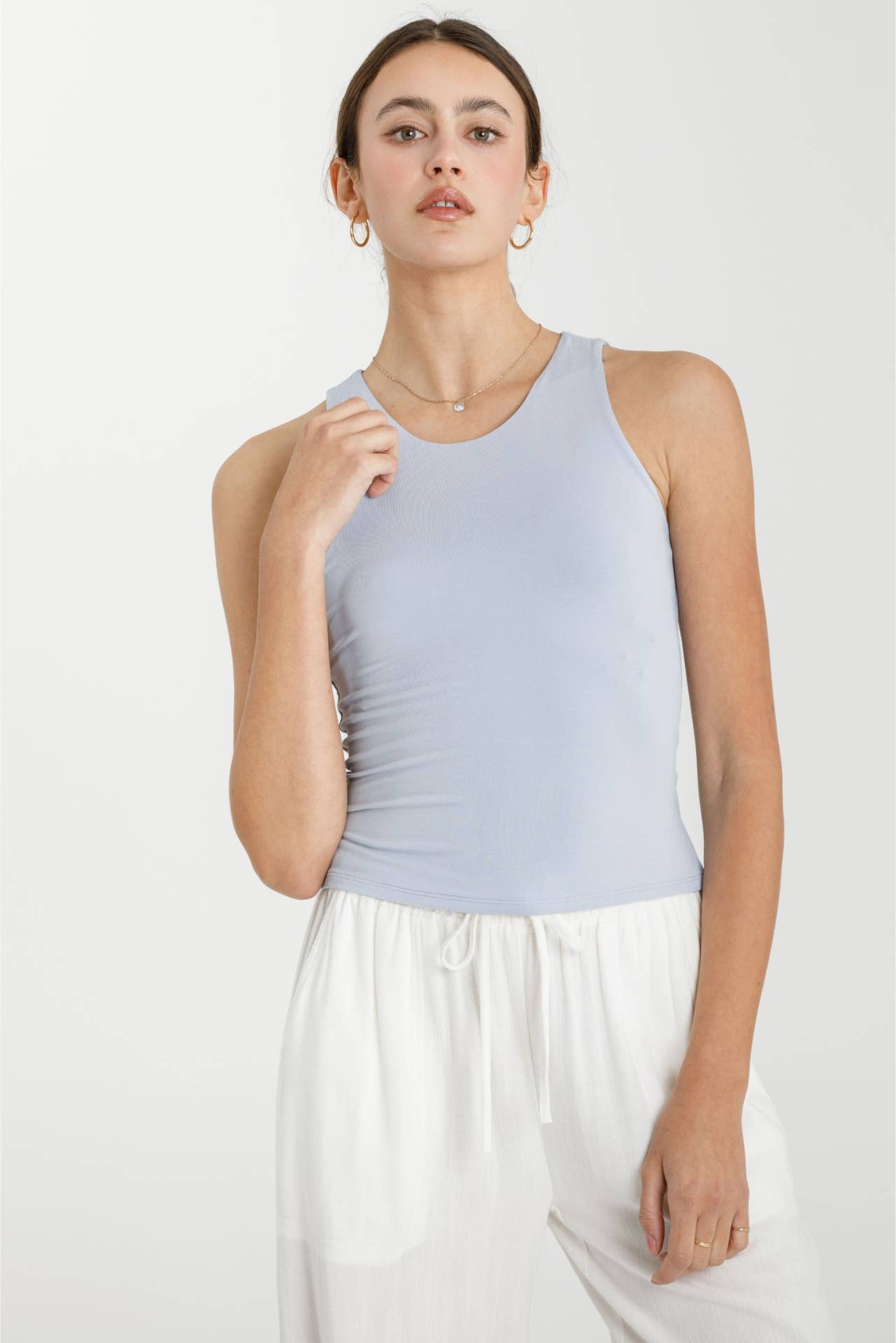 Kinsley Double Lined Round Neck Tank